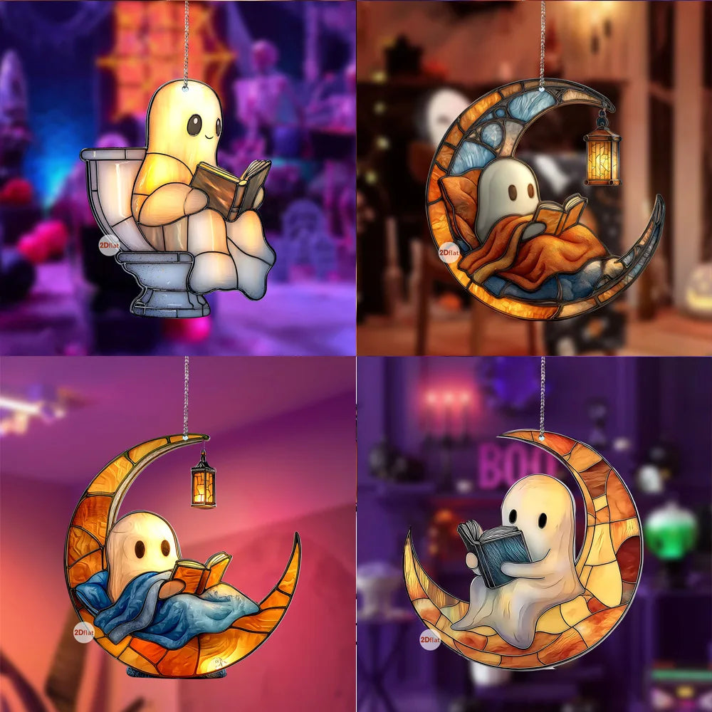 Halloween Ghost 2D Ghost Hanging Decorations