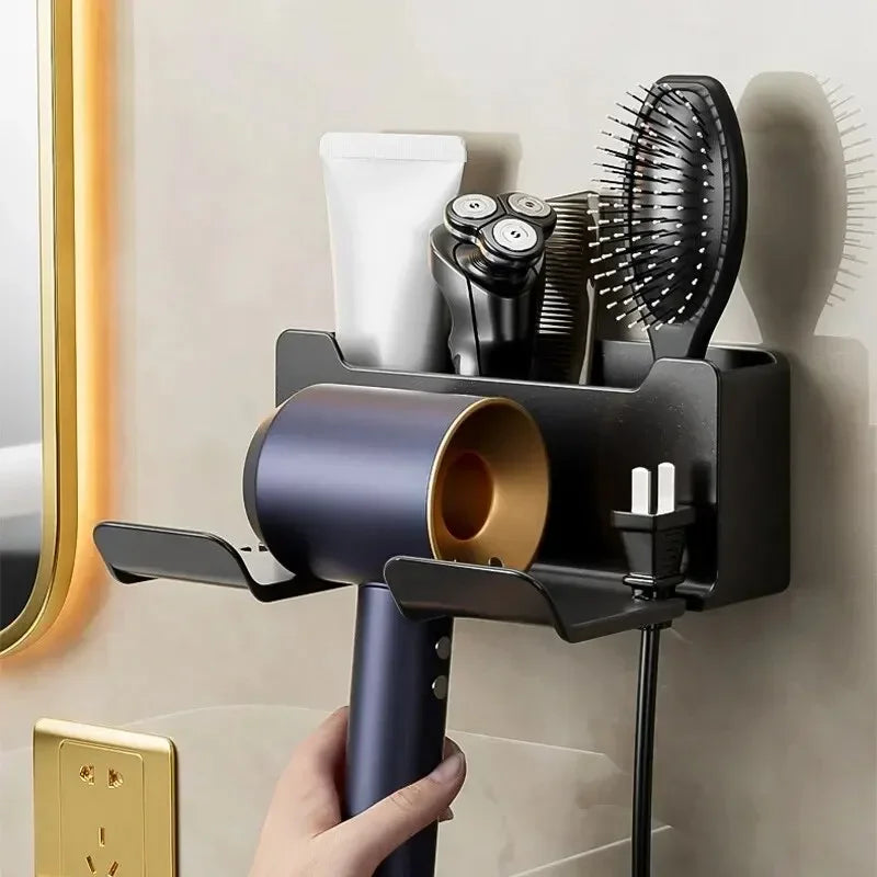 Hair Dryer Wall Stand Organizer