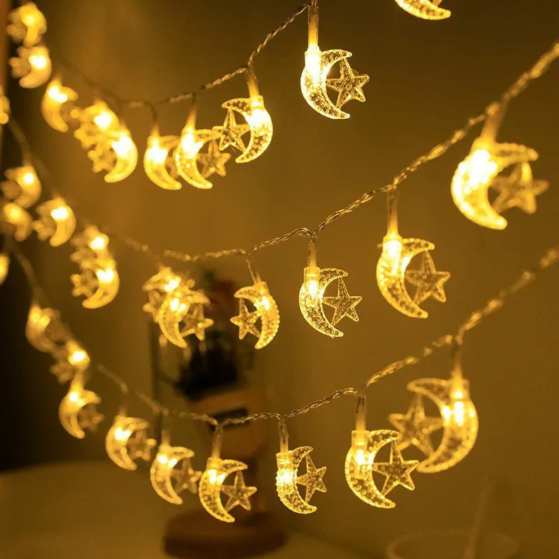 1-10M Led String moon star Hanging String Lamp