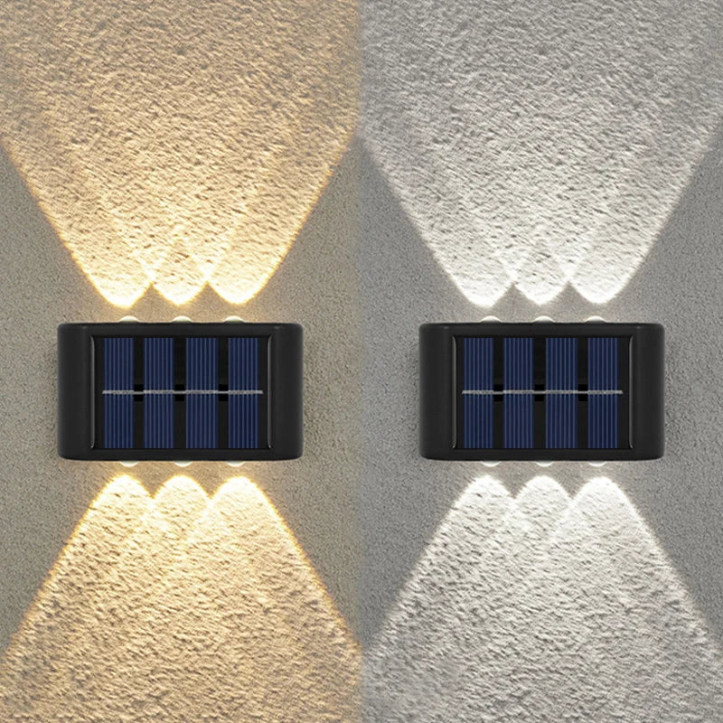 6LED Solar Outdoor Atmosphere Wall Lamp