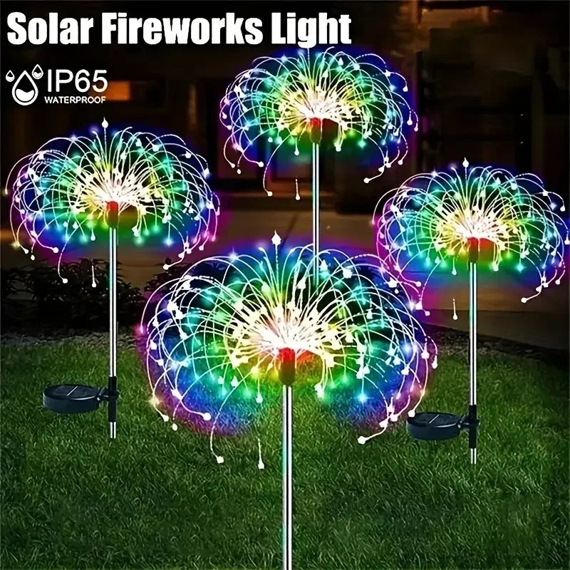 NEW 200LEDs Solar Fireworks Lights