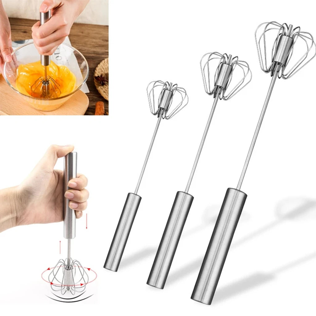 Semi Automatic Whisk Egg Stainless Steel Hand Mixer
