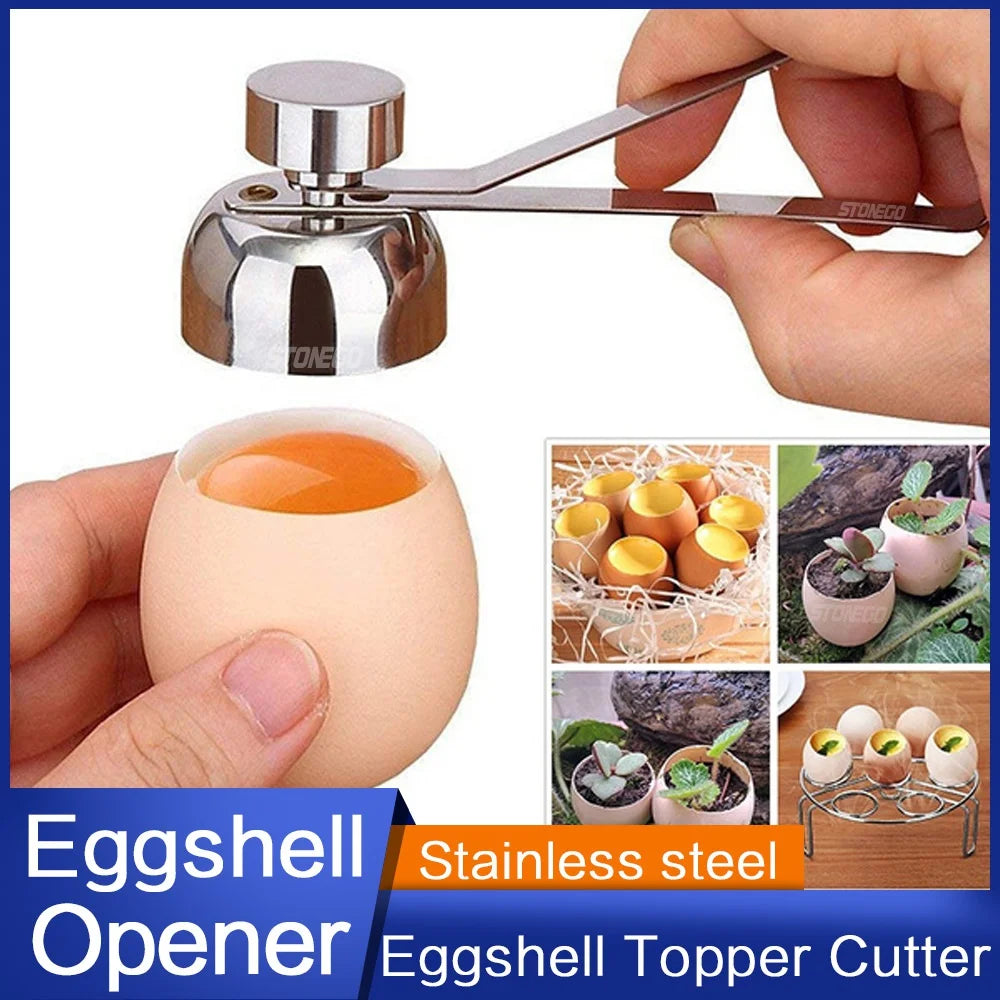 NEW Eggshell Stainless Steel Cracker Opener