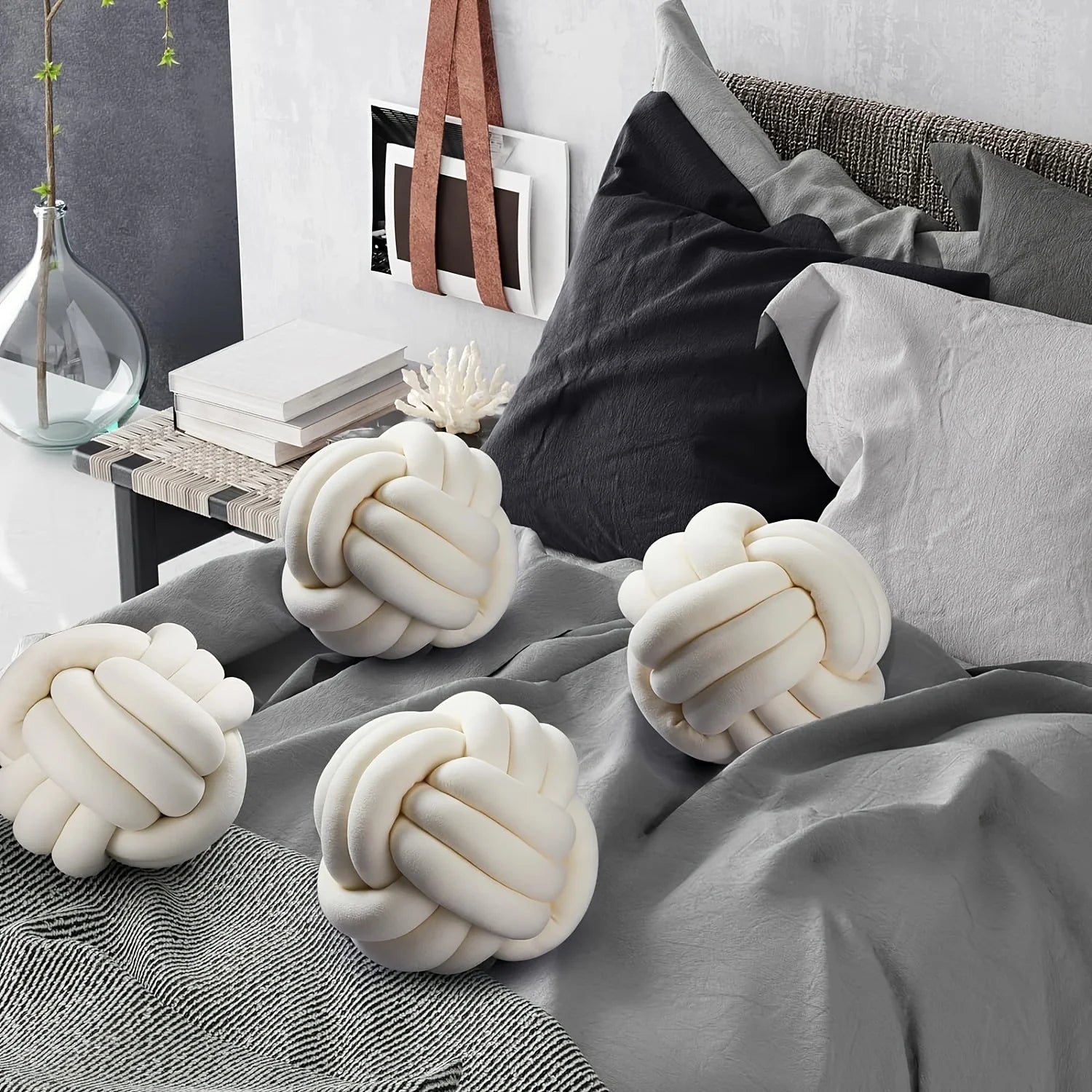 Deco Striped Knot Pillow