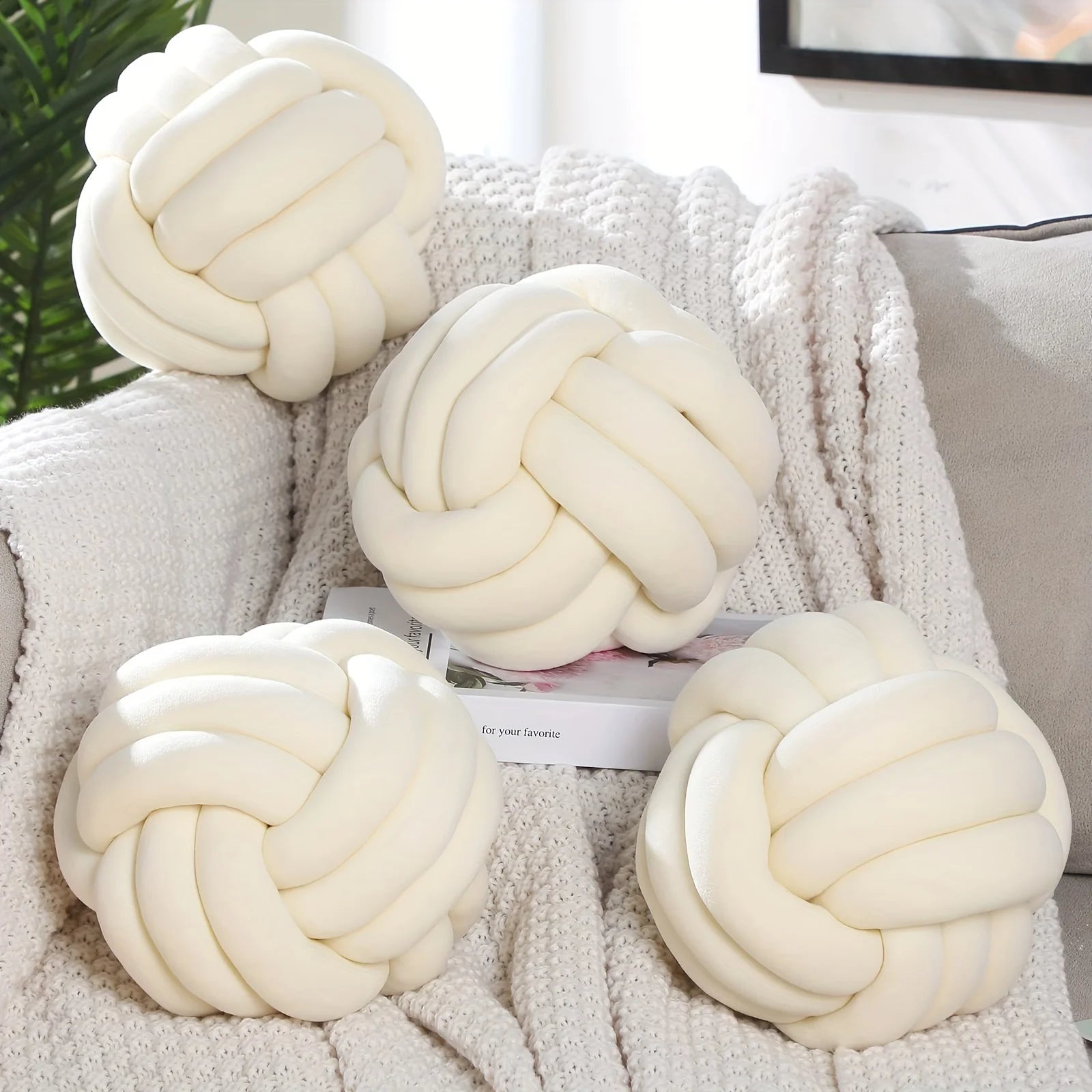Deco Striped Knot Pillow