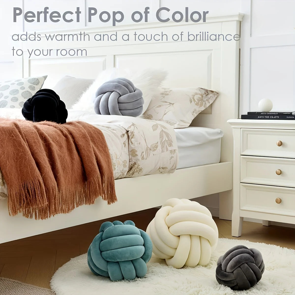 Deco Striped Knot Pillow