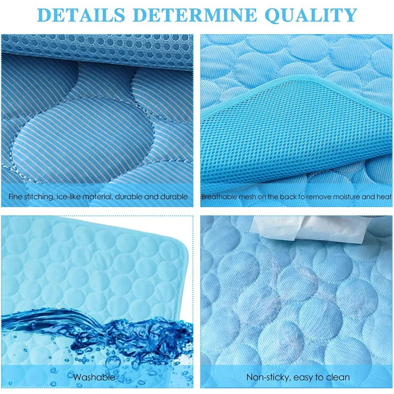 Pet Cooling Ice Pad Blanket