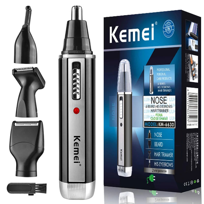 4in1 Rechargeable Ear Eyebrow Nose Hair Trimmer