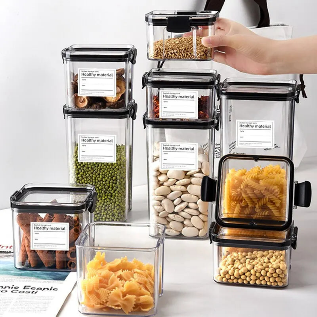 Transparent Food Storage Containers