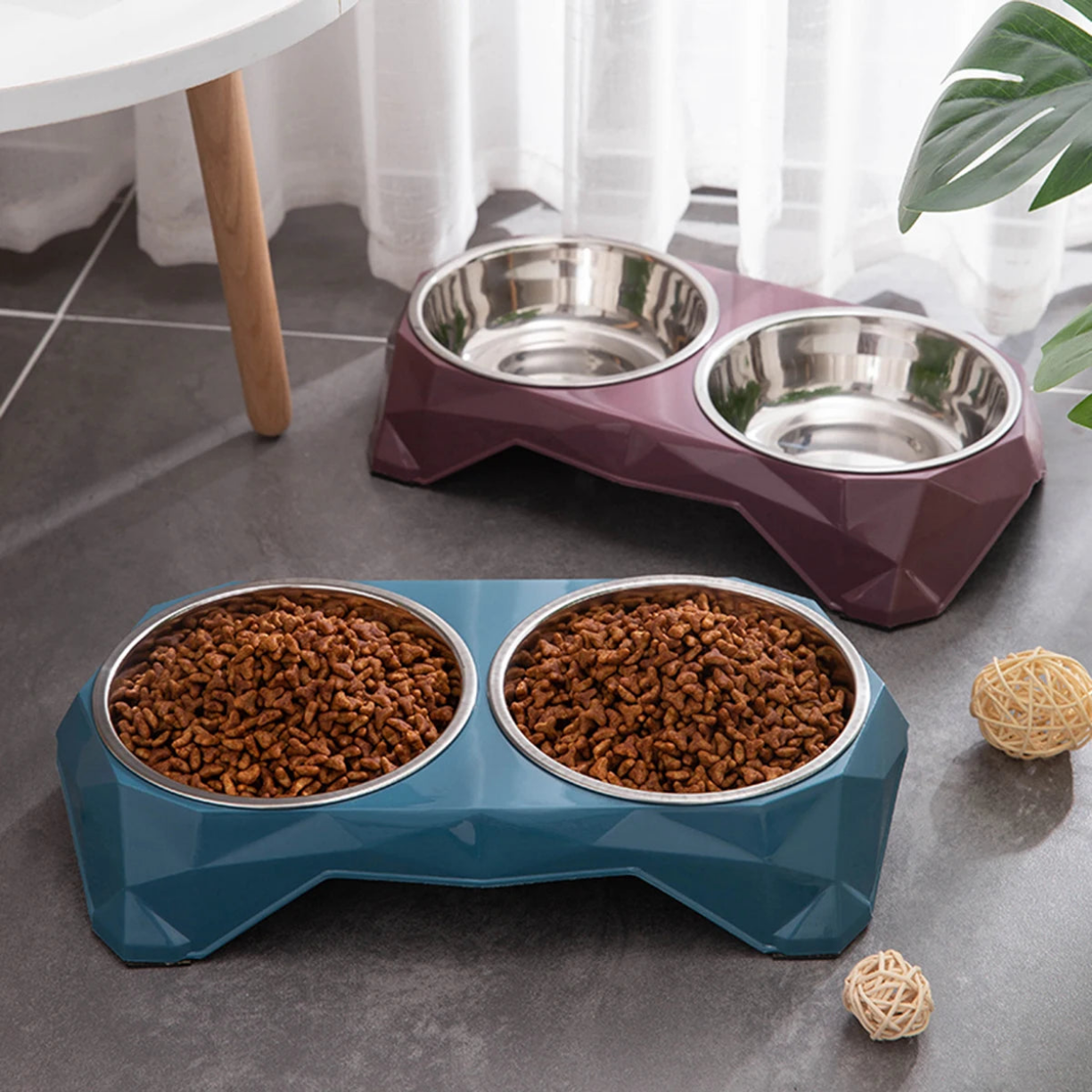 1pc Stainless steel Large capacity pet bowl