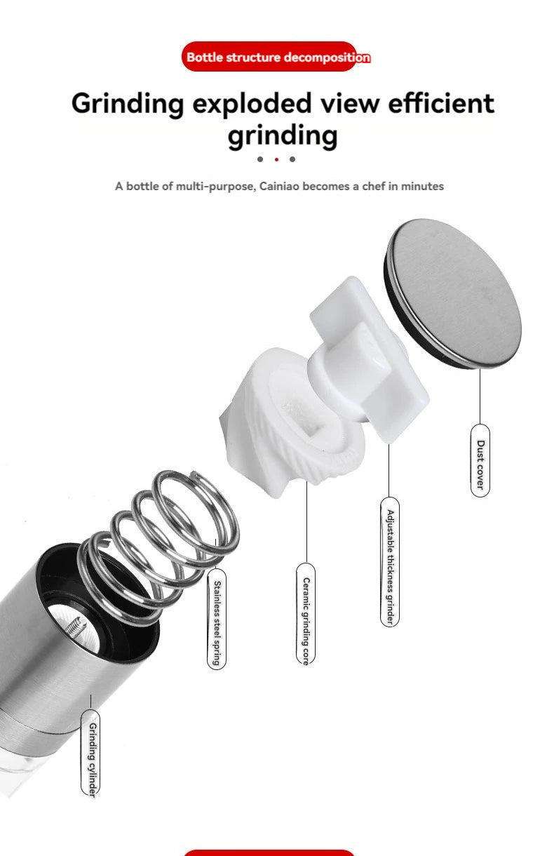 Salt and Pepper Grinder 2 in 1