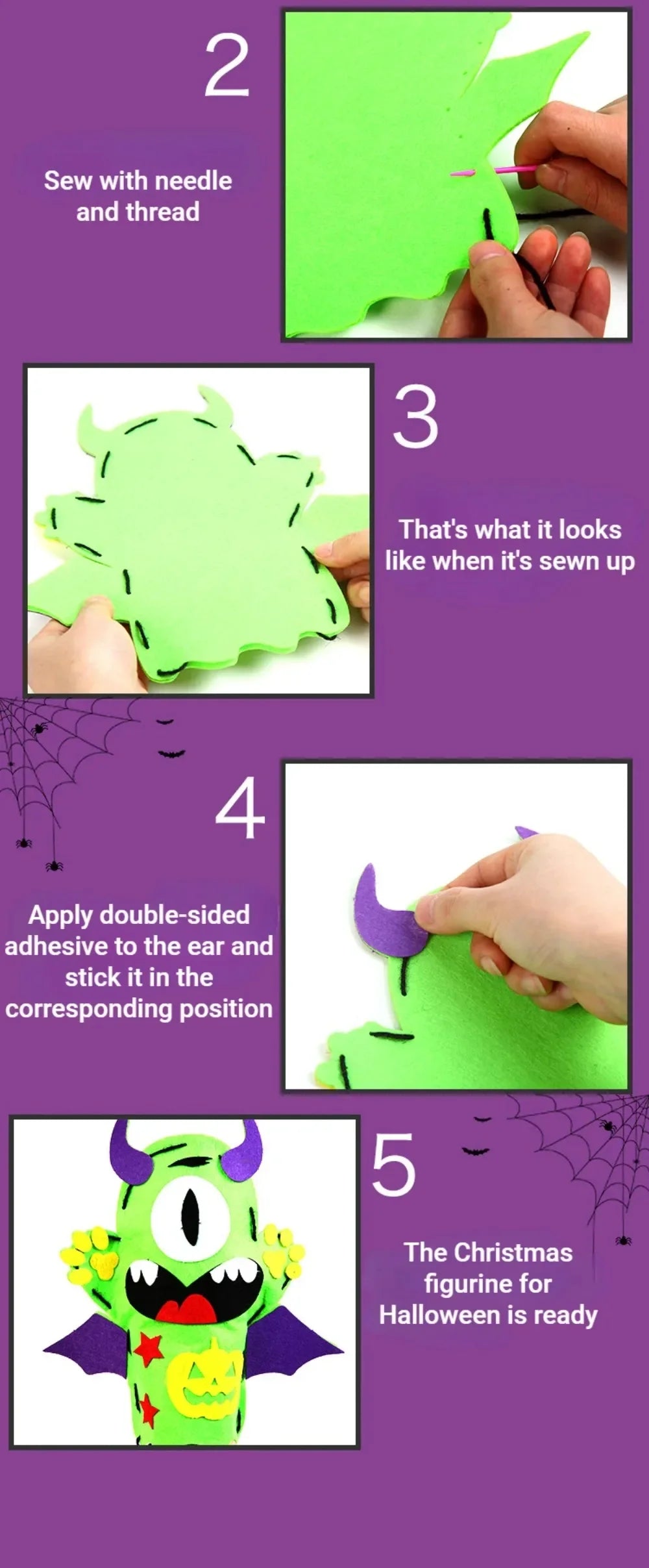 Halloween Hand Puppet DIY Craft Set