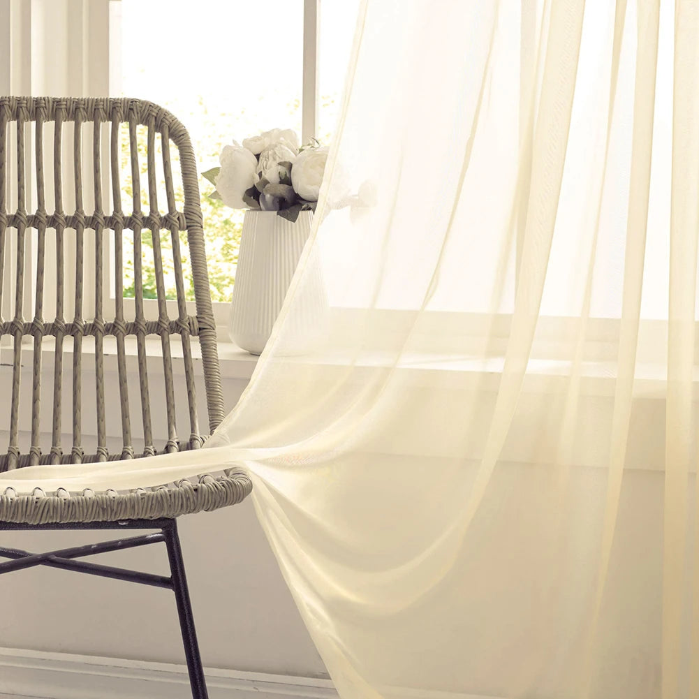 White Sheer Curtains