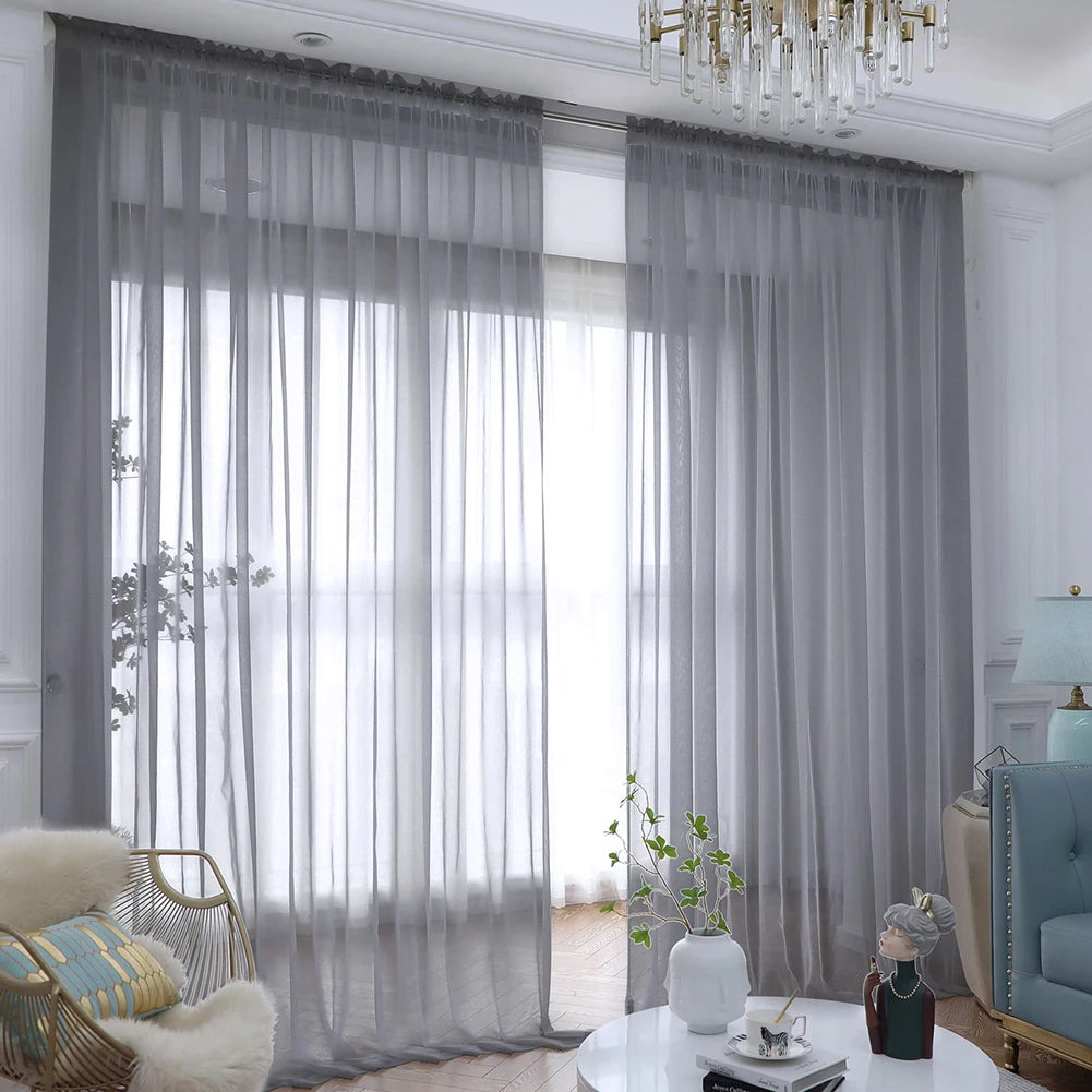 White Sheer Curtains