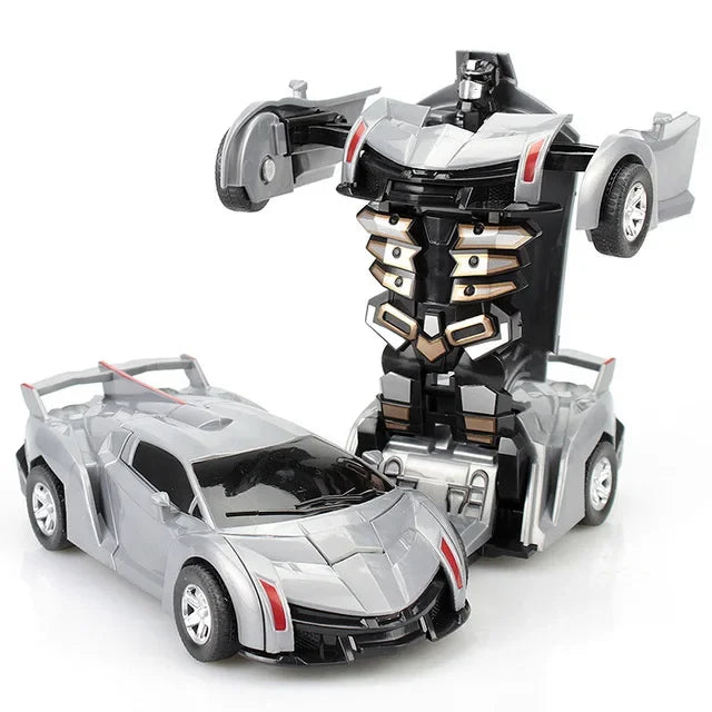 Mini 2 In 1 Automatic Transformation Robot Model Car Children Toy
