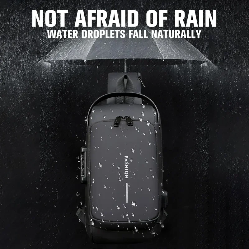 Men's Chest Leisure Shoulder Crossbody Sport Backpack