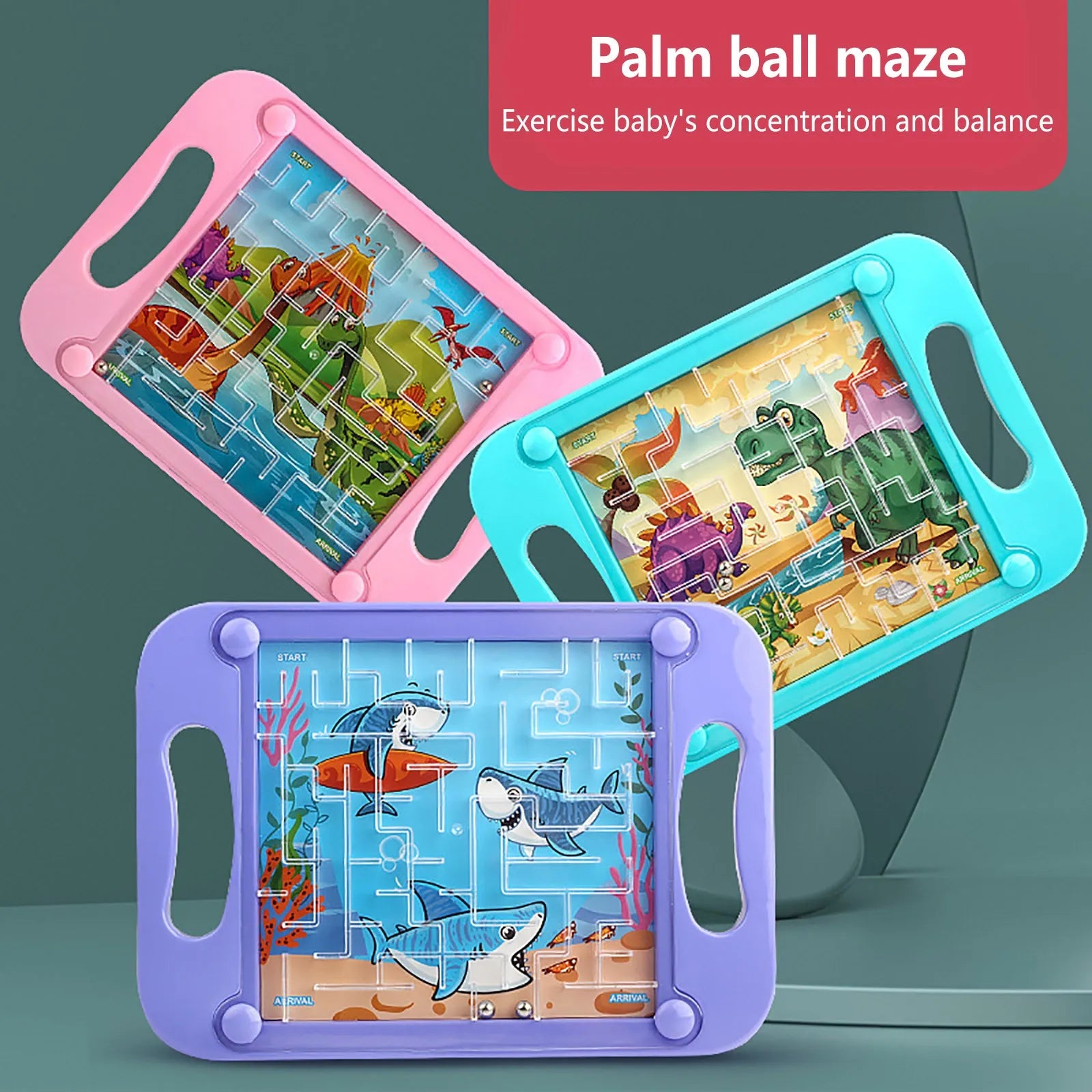 3D Kid Puzzle Game Maze Ball Balance Shape