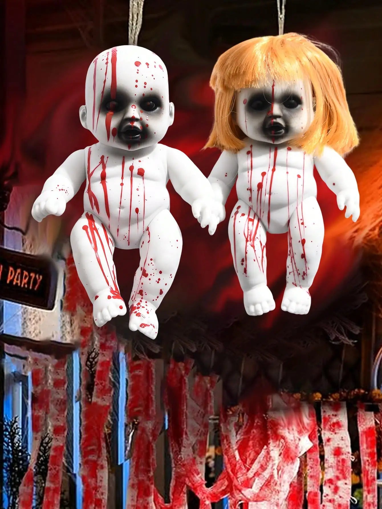 Halloween decoration hanging ghost doll