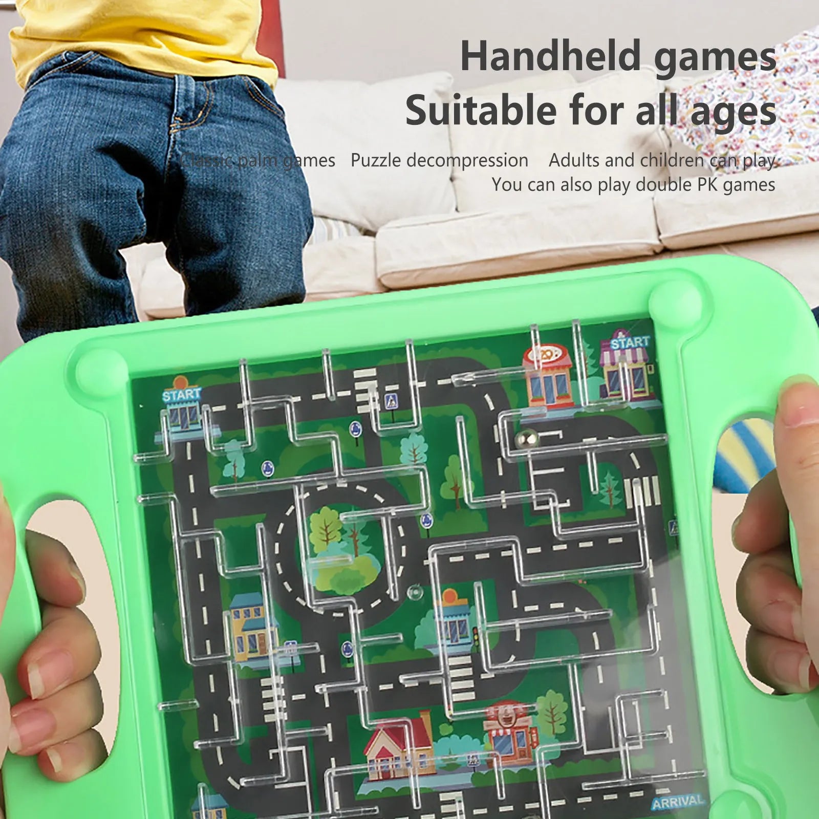 3D Kid Puzzle Game Maze Ball Balance Shape