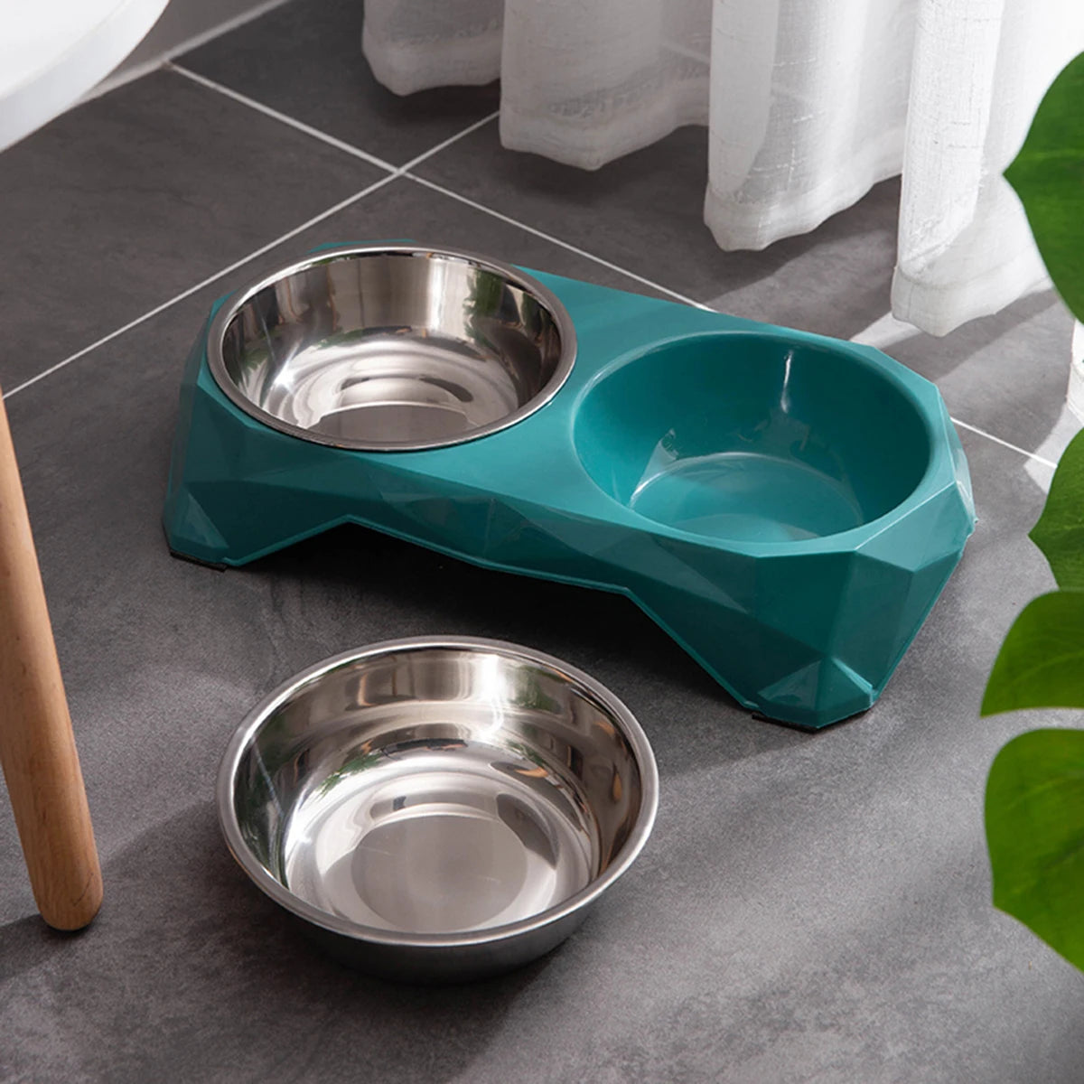 1pc Stainless steel Large capacity pet bowl