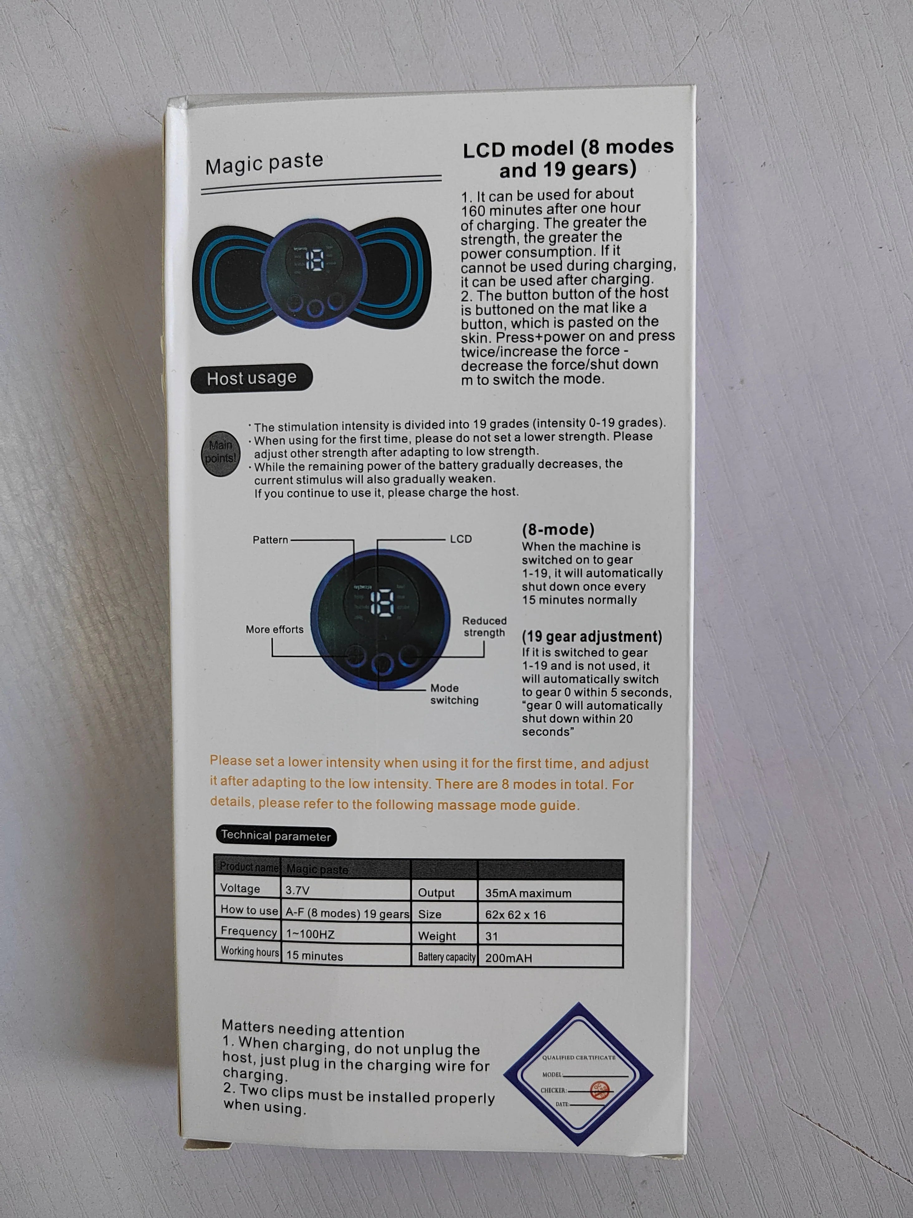 Mini Electric Neck Massage Relax Muscle Fatigue Tools