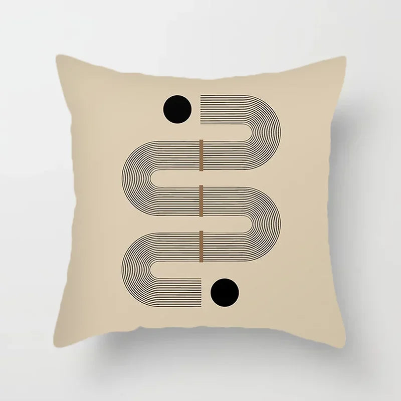 Creative Abstract Line Pattern Cushion Cover