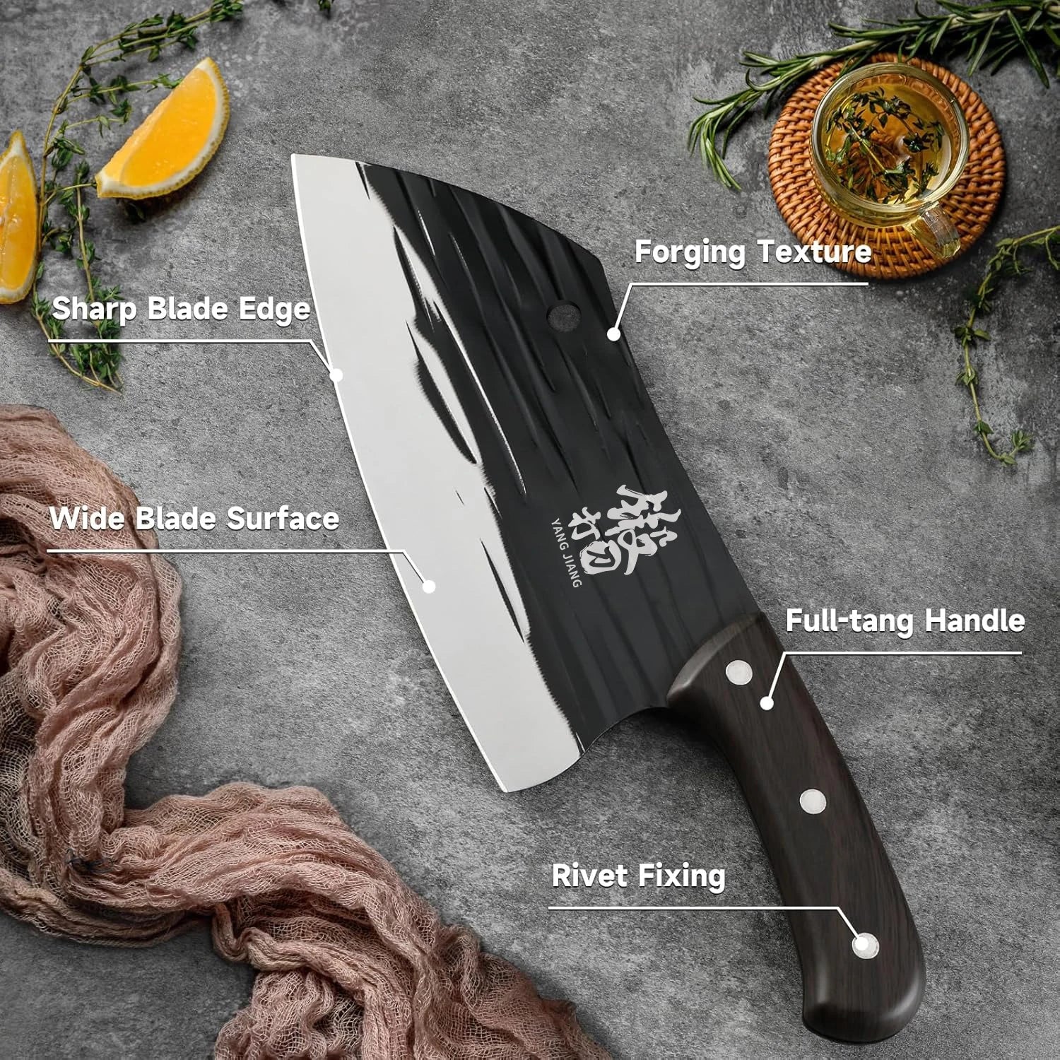 Stainless steel forged kitchen knife
