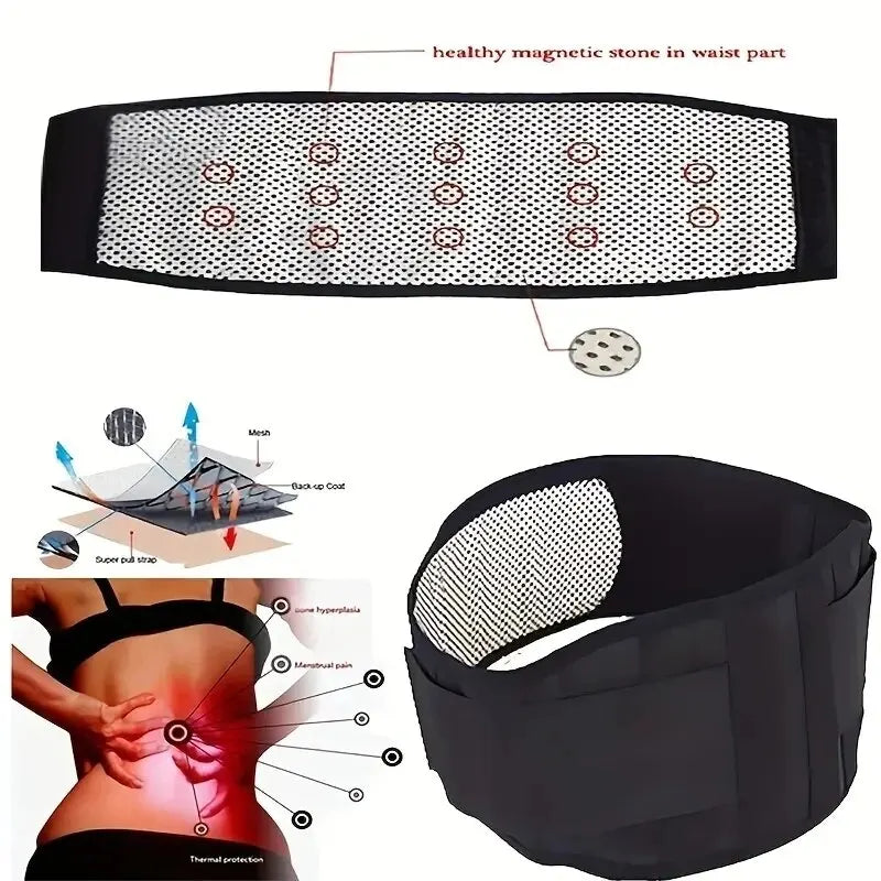 Adjustable Self-heating Magnetic Therapy Waist Massage Belt