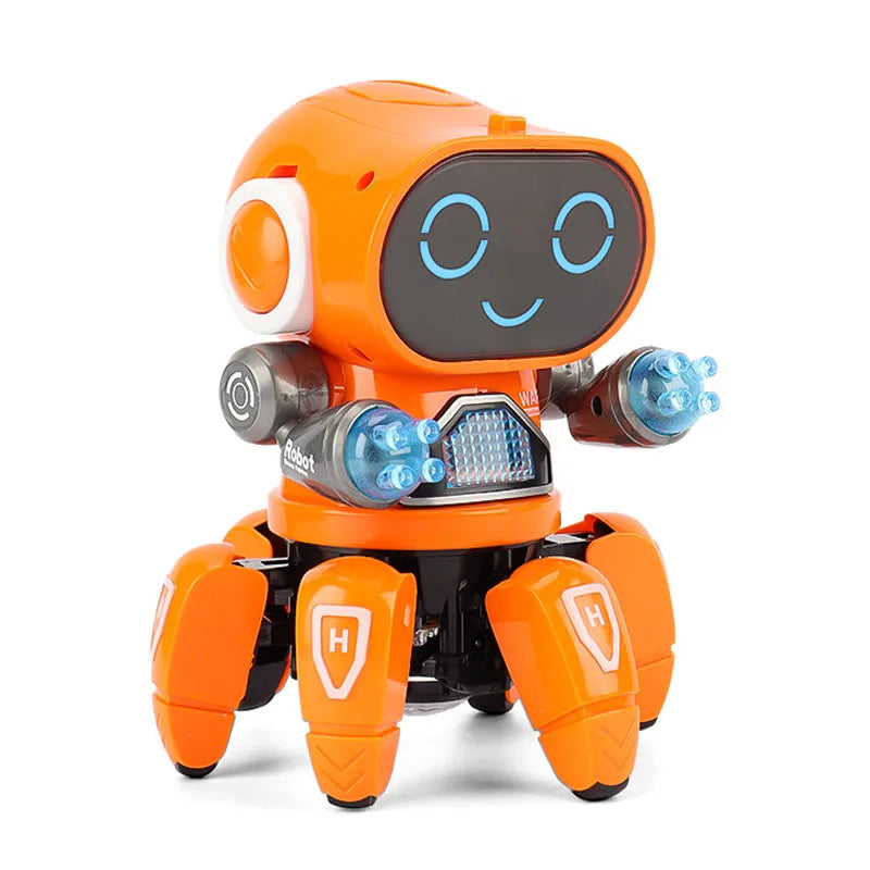 Kids Educational Electric LED Light Musical Robot Toy
