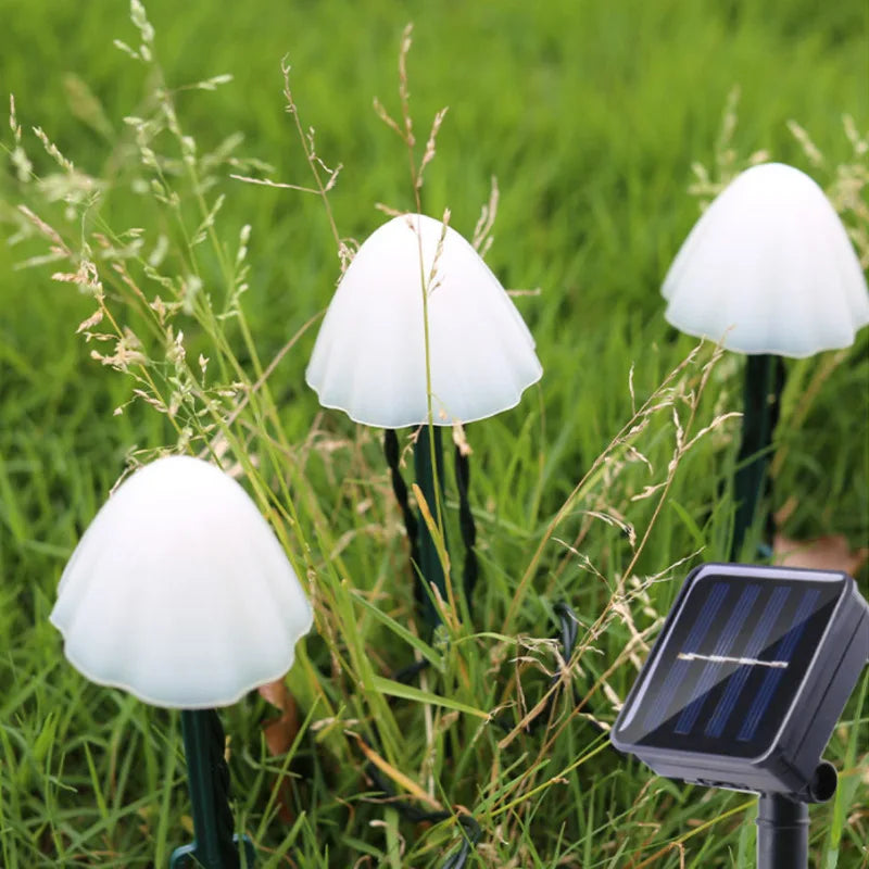 10 LED Solar Mushroom Lights