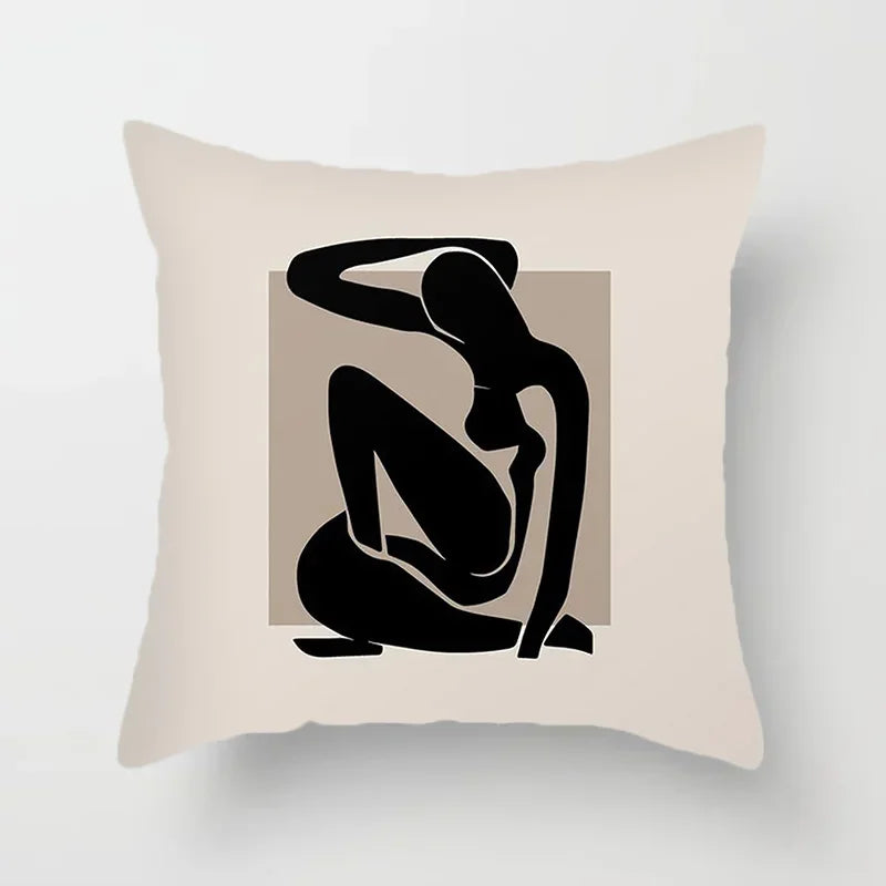 Creative Abstract Line Pattern Cushion Cover