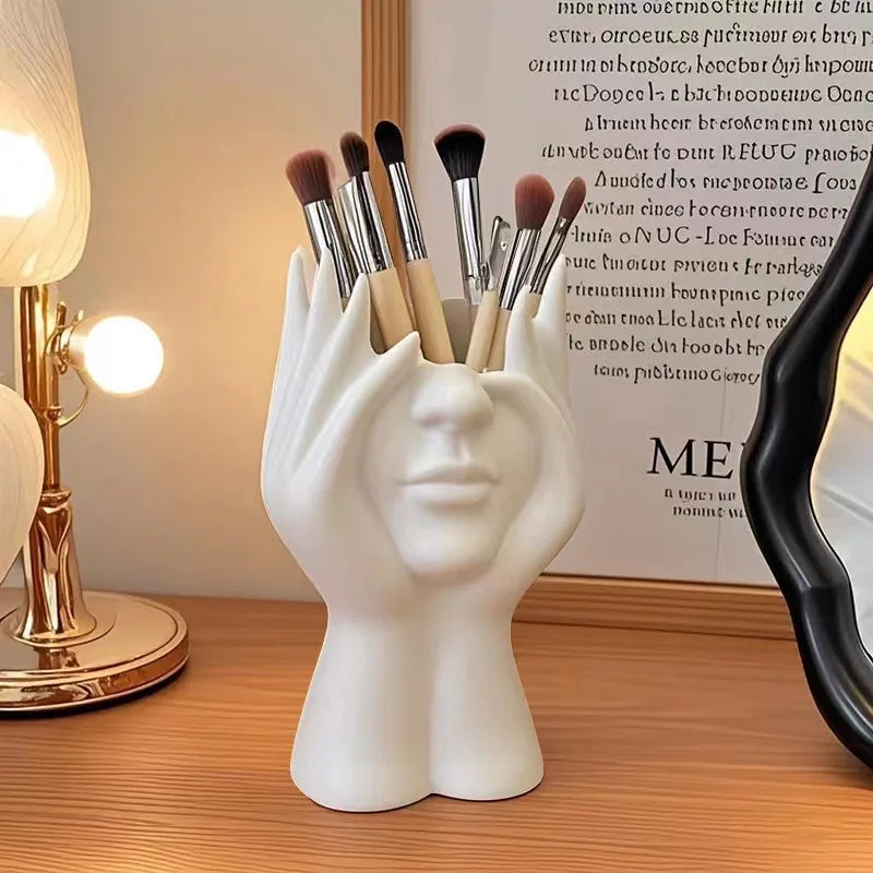 Creative Human Body Multifunctional Pen or Makeup Brush Holder