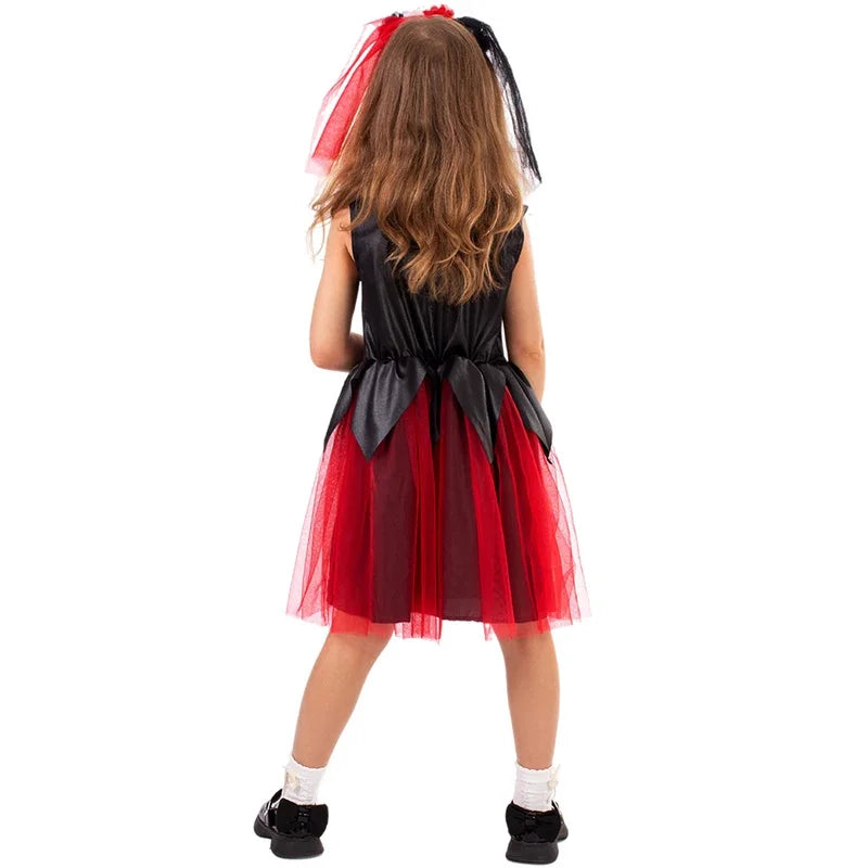 Halloween cosplay girls sleepveless party dress