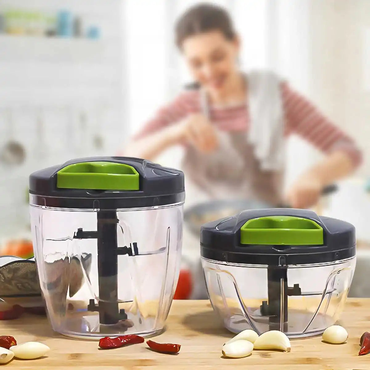 600/1000ml Manual Food Chopper