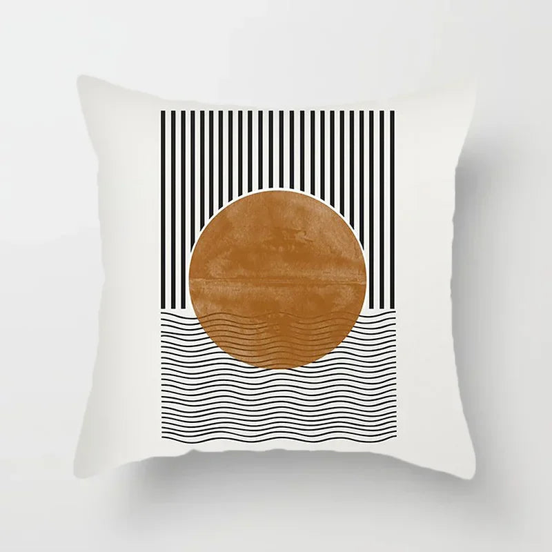 Creative Abstract Line Pattern Cushion Cover