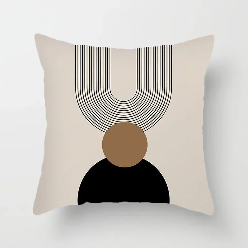 Creative Abstract Line Pattern Cushion Cover