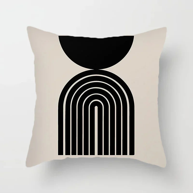 Creative Abstract Line Pattern Cushion Cover