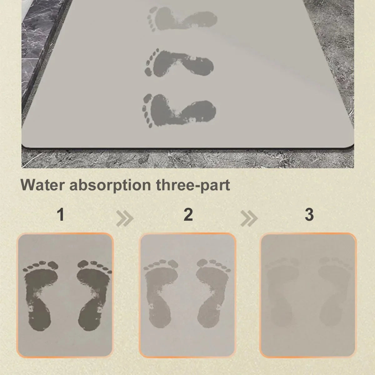 Cartoon Shaped Diatomaceous Floor Mat