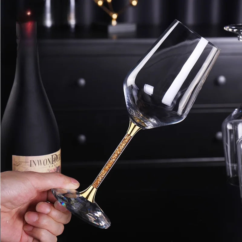 Luxurious Gold crystal glasses