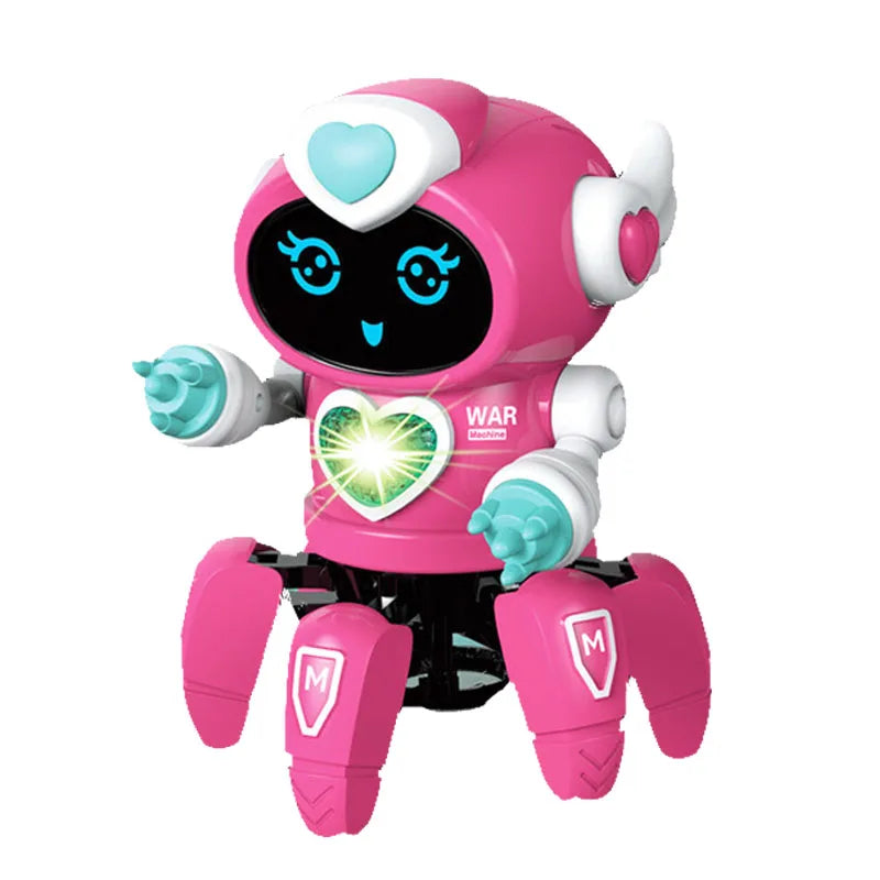Kids Educational Electric LED Light Musical Robot Toy