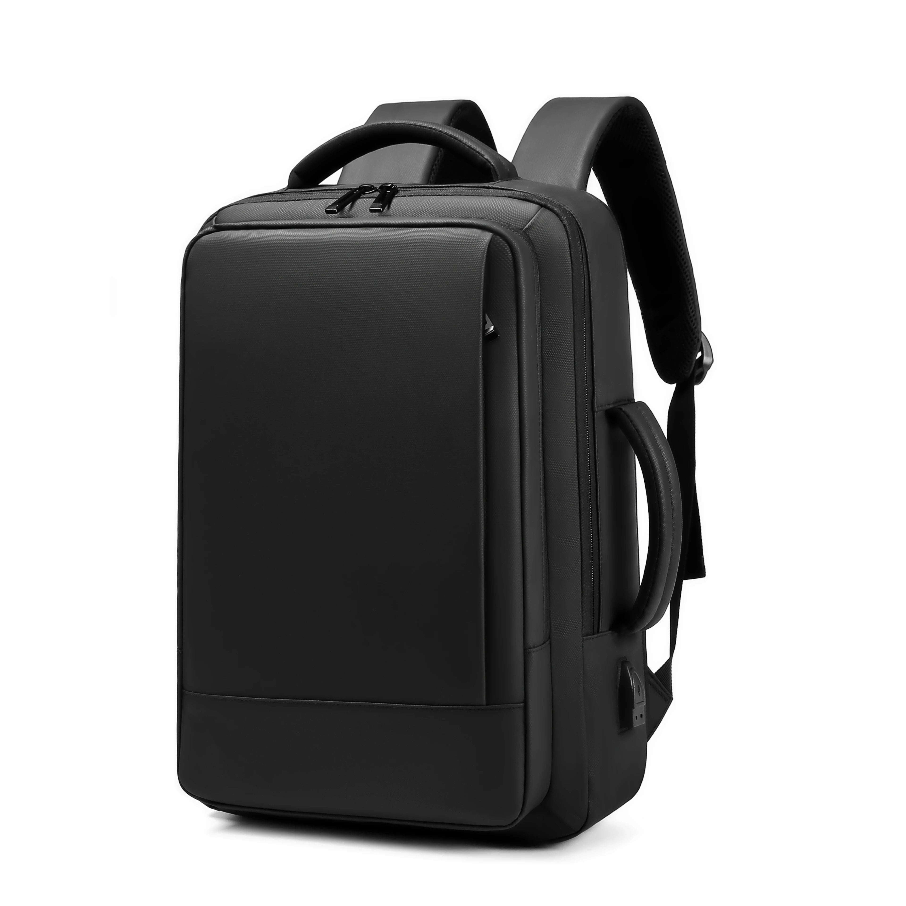 Men Business Laptop USB Charge Waterproof BackPack
