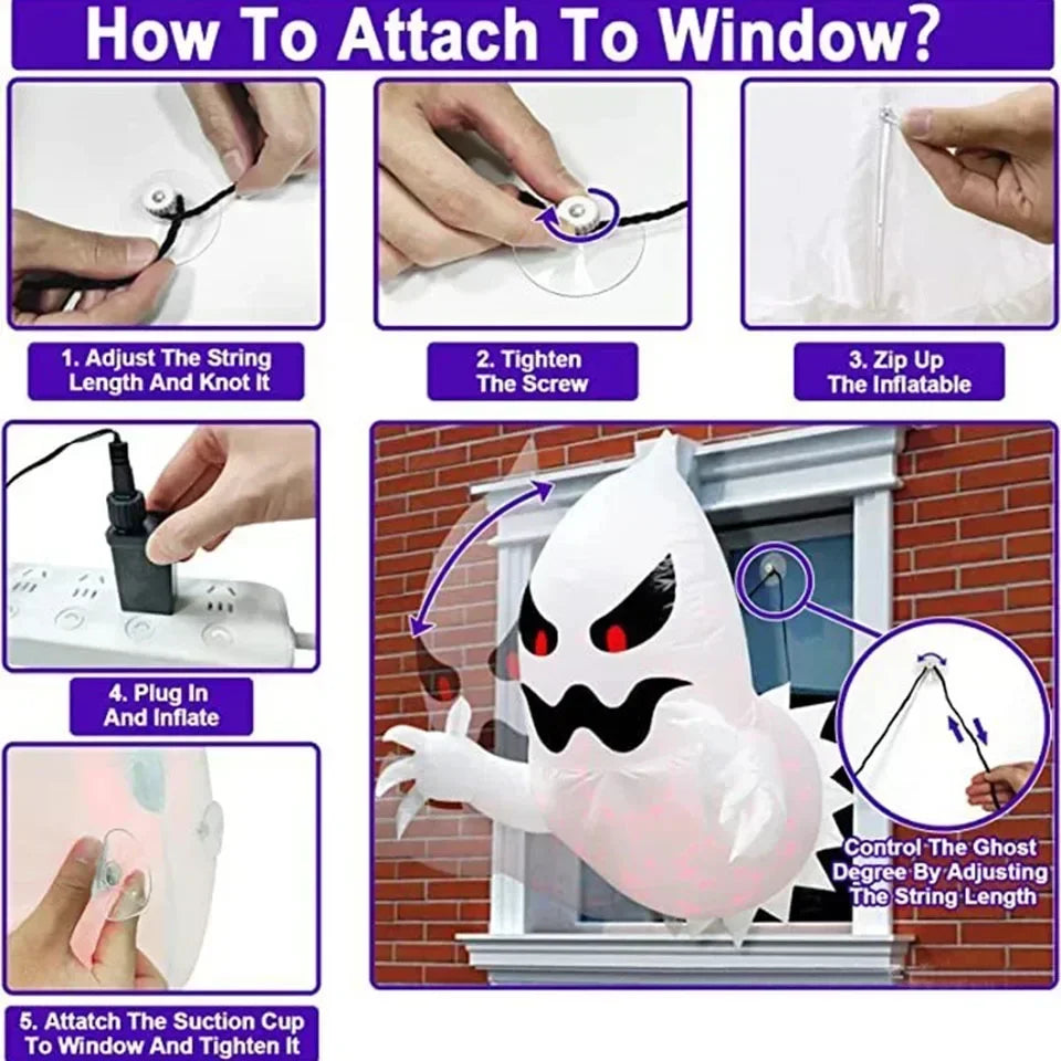 Halloween Ghost Blow Up Air Inflation Phantom