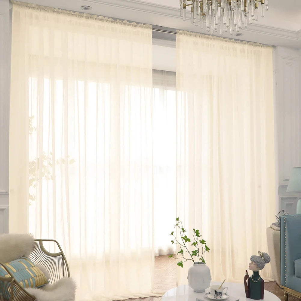 White Sheer Curtains