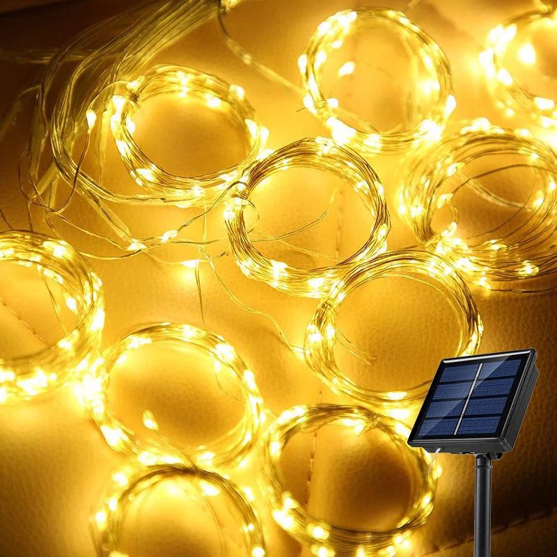 Solar Curtain Waterproof Solar String Lights