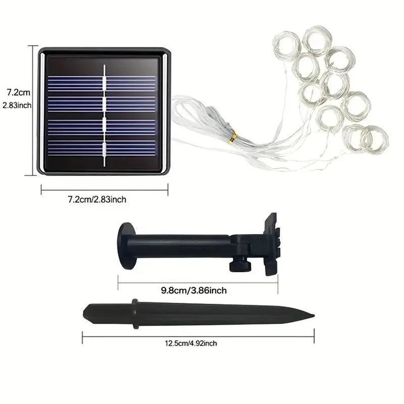 Solar Curtain Waterproof Solar String Lights
