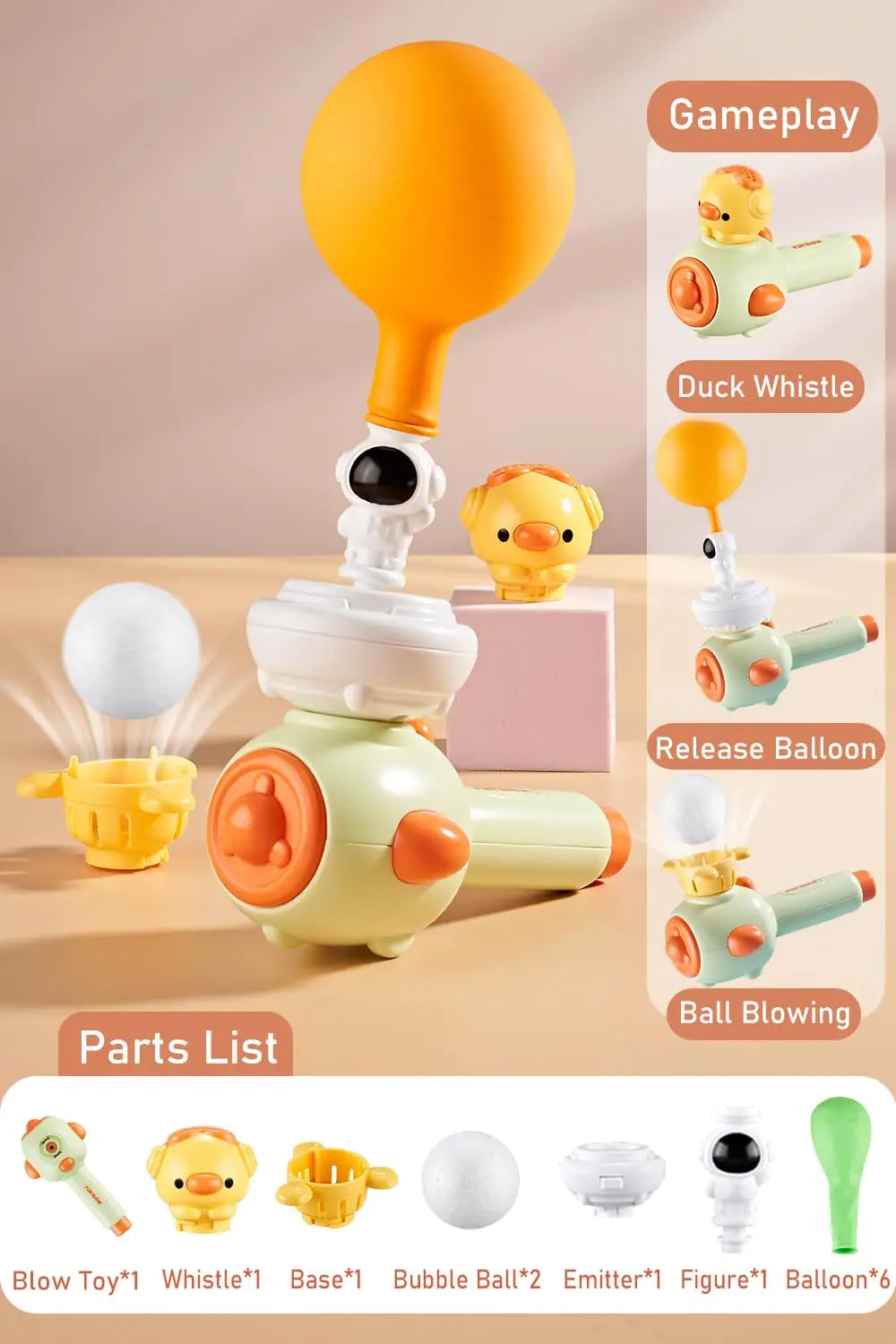 Kids Blow Pipe Balls Toy