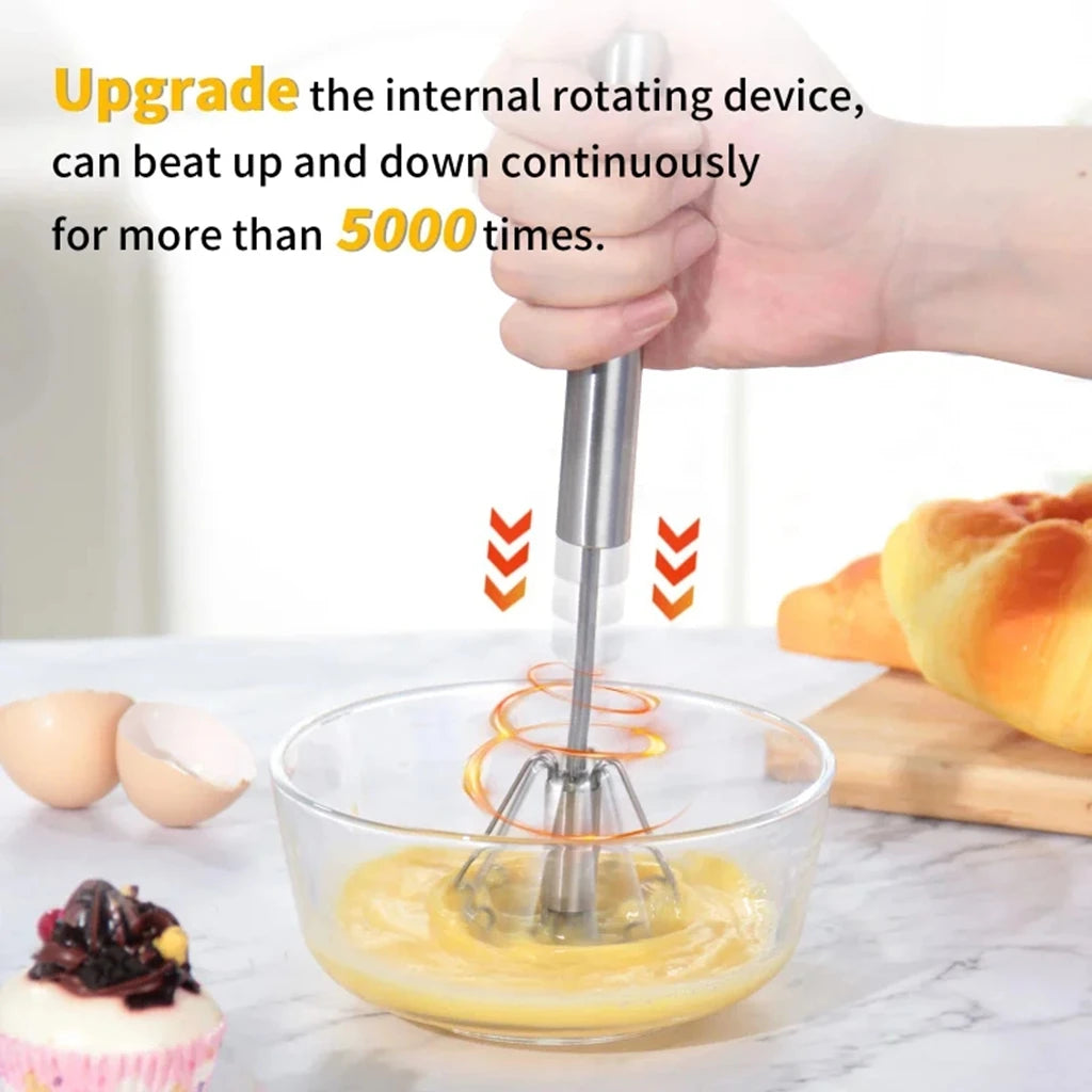 Semi Automatic Whisk Egg Stainless Steel Hand Mixer