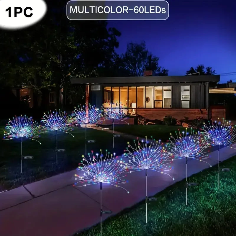 NEW 200LEDs Solar Fireworks Lights