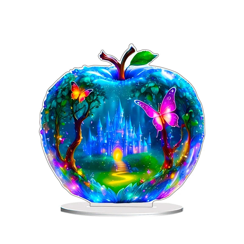 Crystal Apple Paperweight Decoration