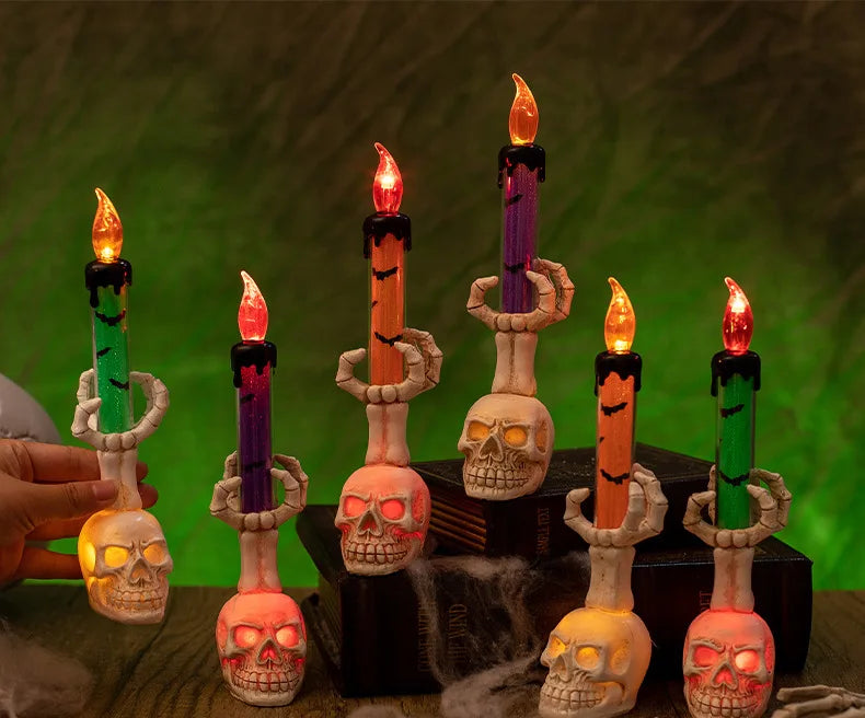 Halloween Skull Candle Lantern